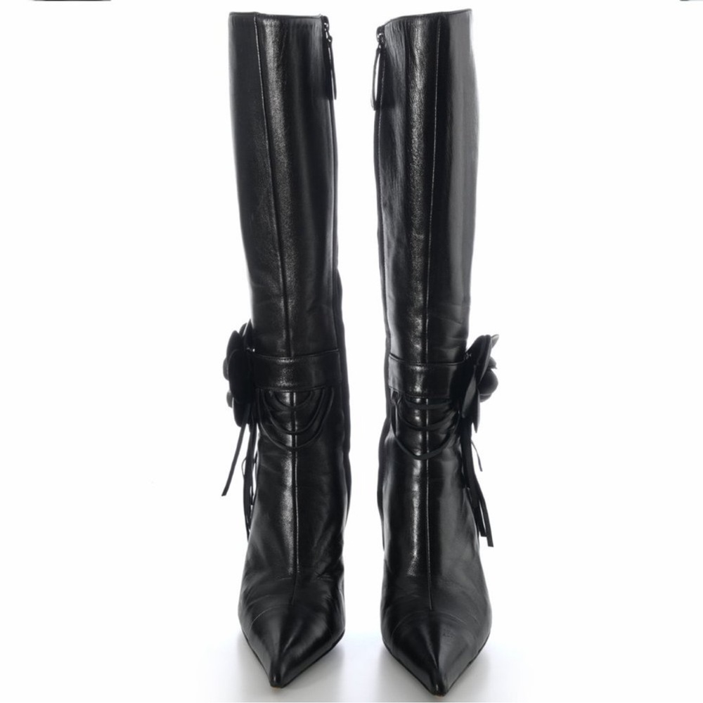 Giuseppe Zanotti Sexy Boots with flower - Picture 2 of 12